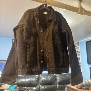 Calvin Klein Jean jacket 
Color: black
Open to offers
Condition is good/ fair